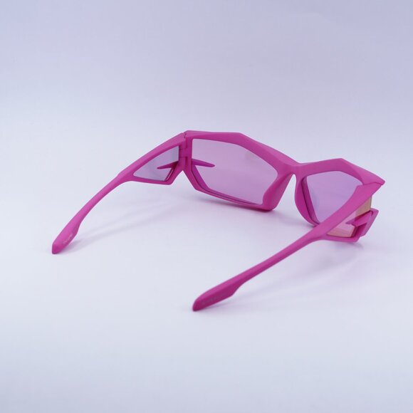 Givenchy GV40049I 73Y Sunglasses Pink Geometric Frame, Pink Flash Mirror Lenses - Picture 9 of 10